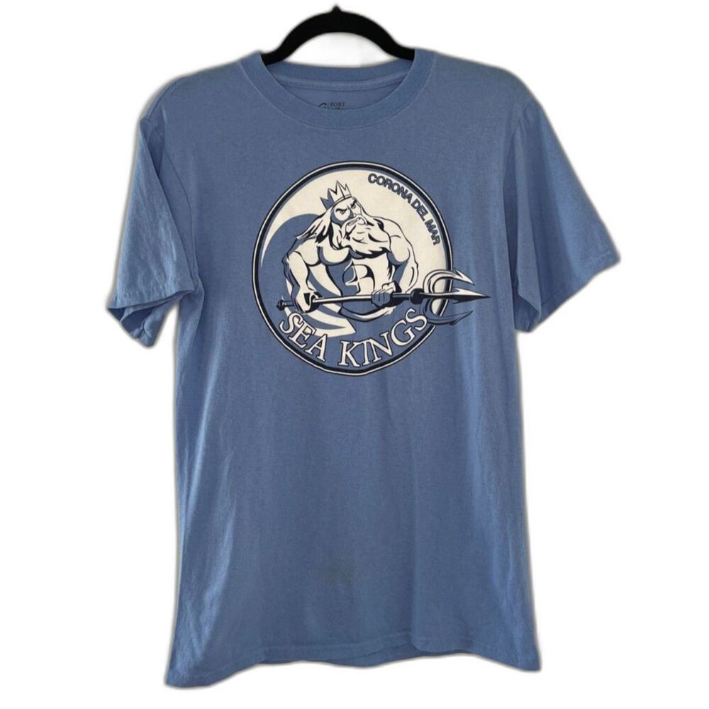 Corona Del Mar High School Unisex T Shirt Blue Small, Port & Company